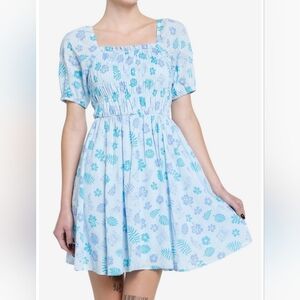 Disney Stitch Floral Smocked Dress from Her Universe
